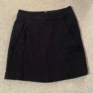 LOFT navy blue shift mini skirt